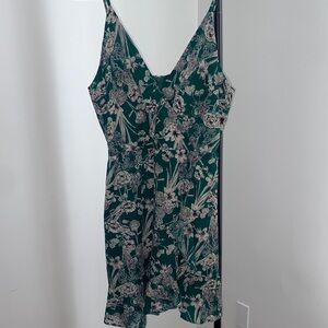 Floral Green Dress
